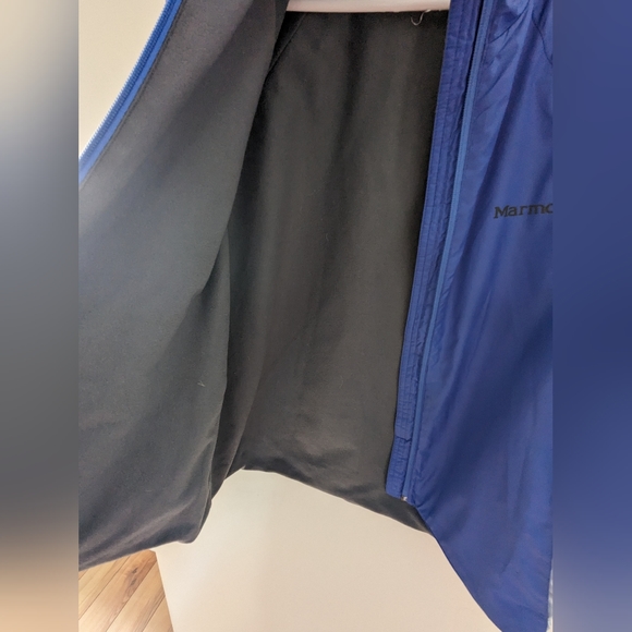 Marmot Womens Light Jacket Blue Full Zip Windbreaker Lined Size M - Picture 7 of 7